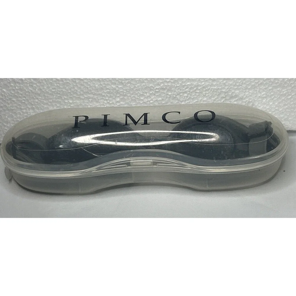 Pimco Adult Smokey Gray PRO Swim Goggles with Case